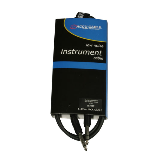 AC-J6S/1,5 Jack-cable 6,3mm stereo 1,5m