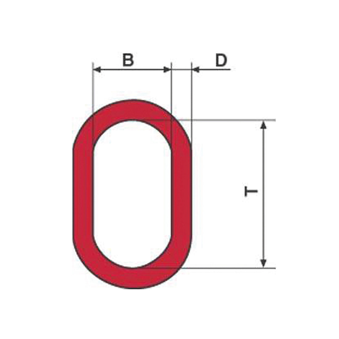 DT O-Ring Red WLL: 1,6t
