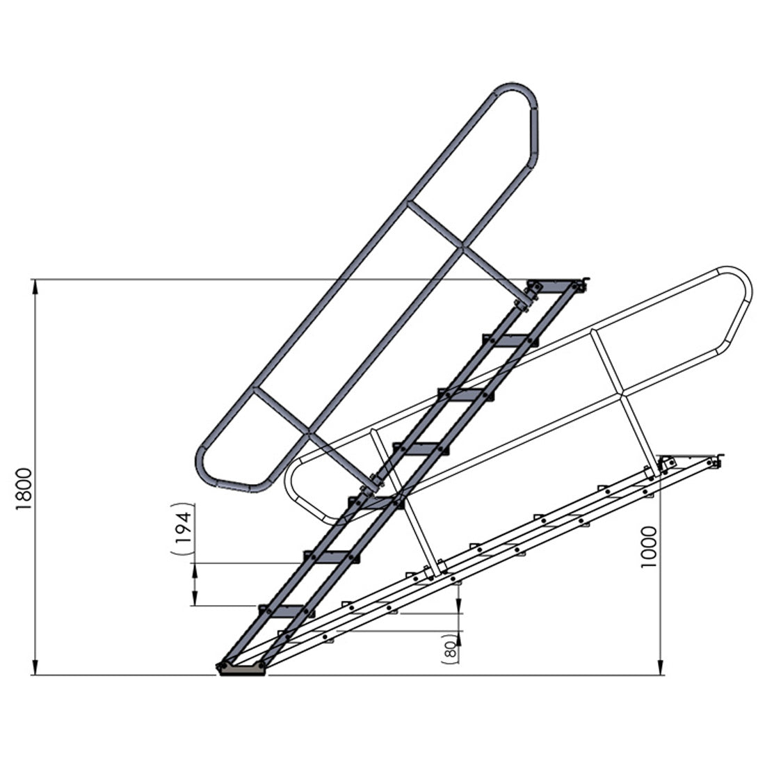 DURASTAGE Vario Stair 100-180cm