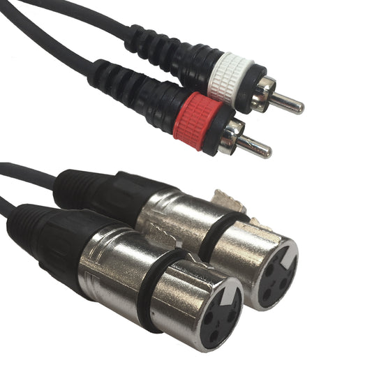 AC-2XF-2R/1,5 2 XLR female to 2 RCA1,5m