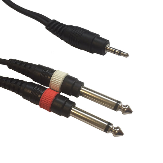 AC-J3S-2J6M/1,5 Jack 3,5 Stereo/2x 6,3 J