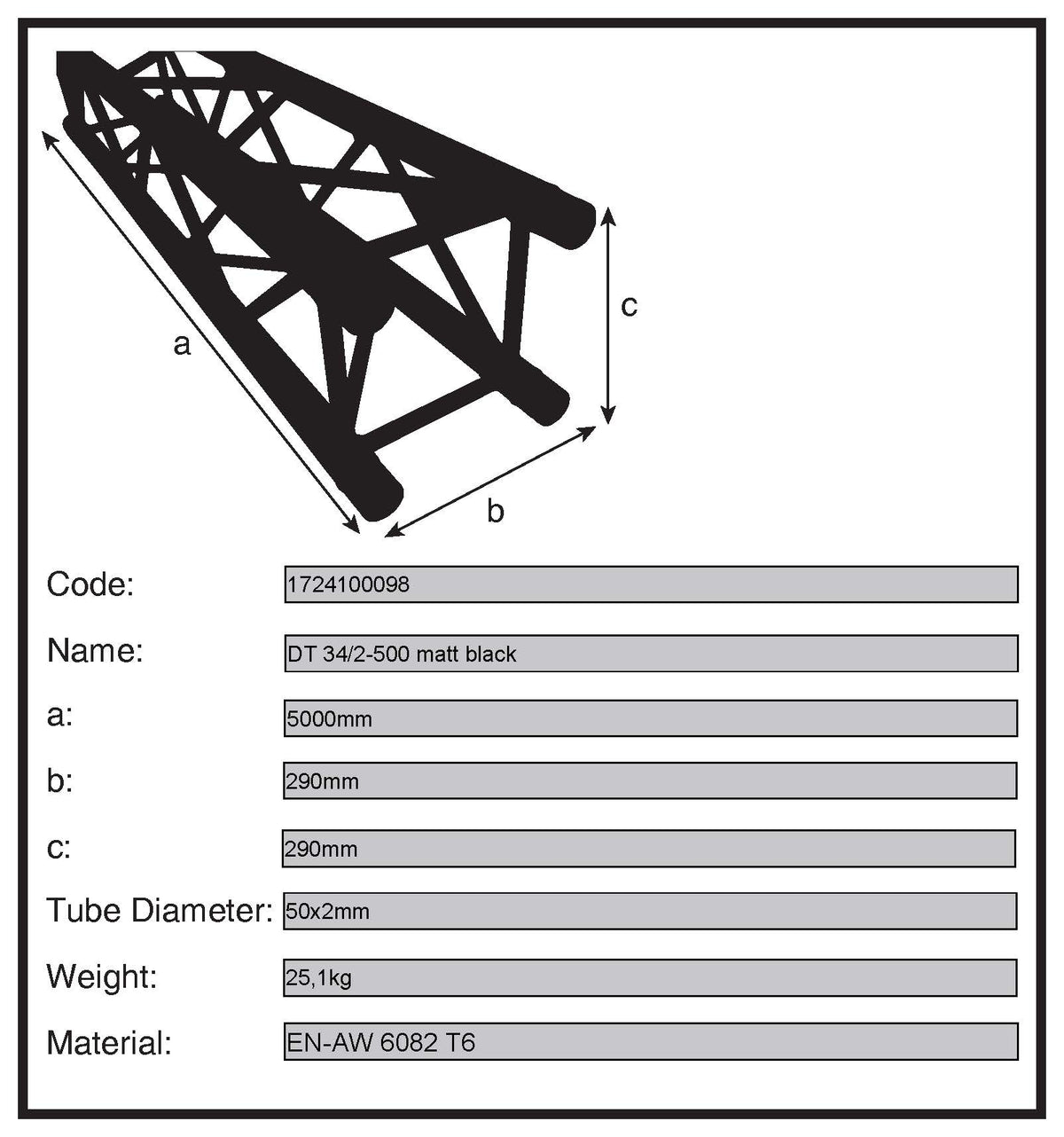 DT 34/2-500 Black