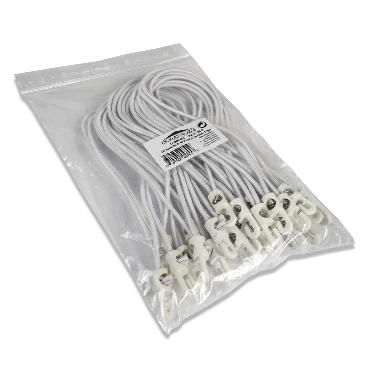DT Spannfix 4mm 27cm White (Set: 25pc)