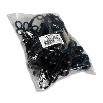DT Ball Bungee Loop 5mm 20cm Black(25pc)