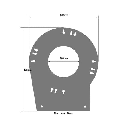 DT 34 Plate For VARIO Corner Incl.Screws