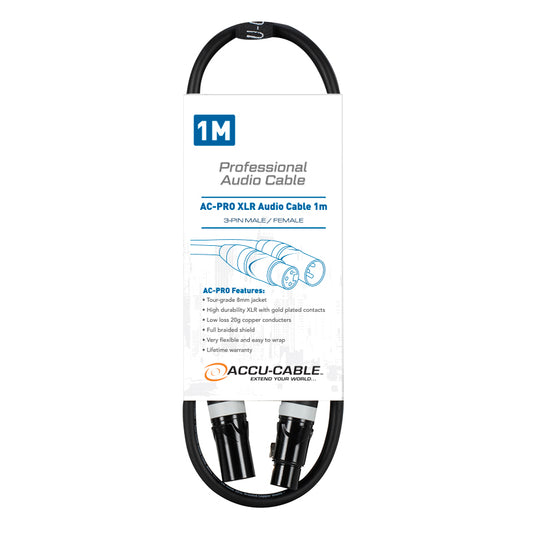 AC-PRO XLR audio cable 1,0m