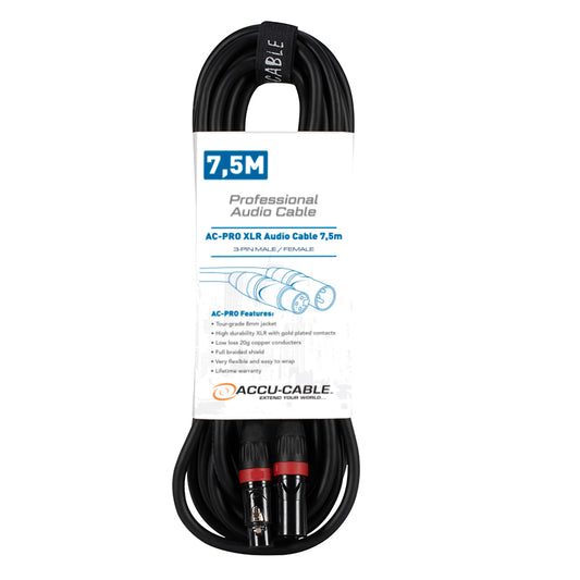 AC-PRO XLR audio cable 7,5m